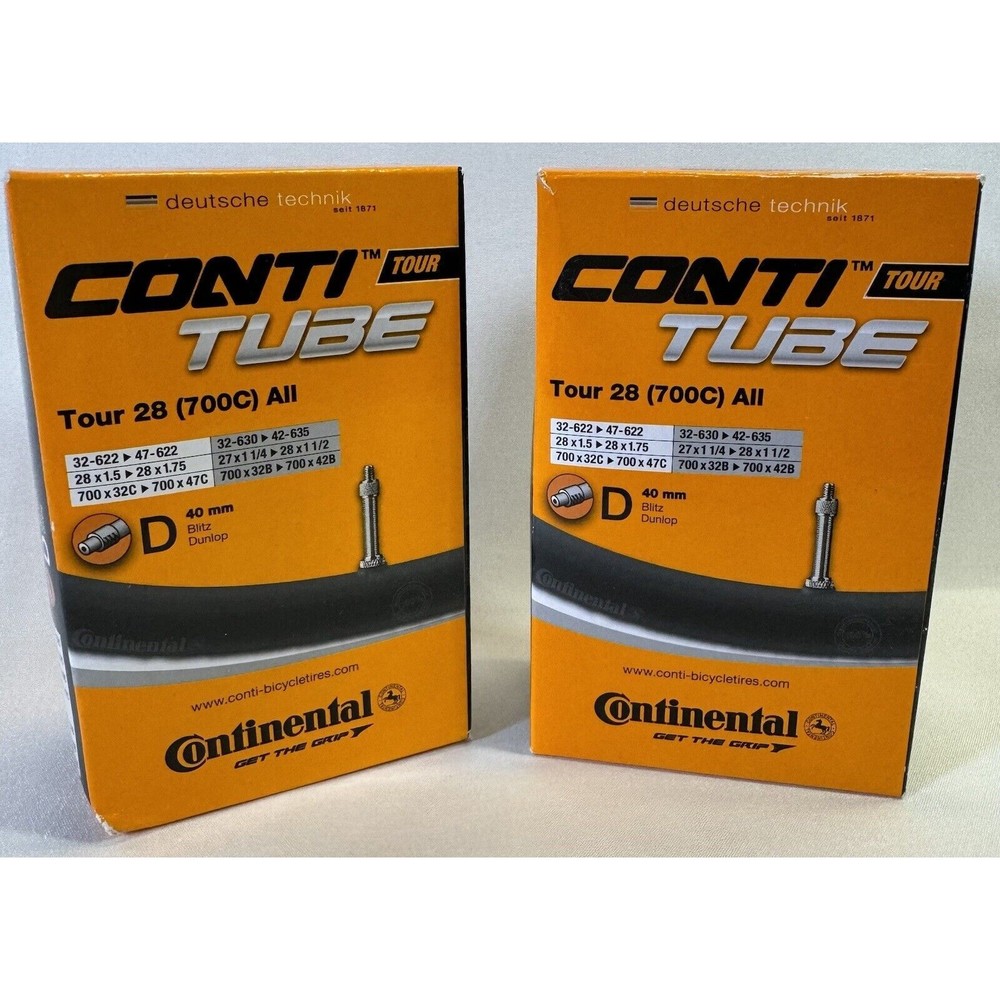 2x Conti Tube Tour  28 (700C) All 40MM D Blitz Dunlop Inner